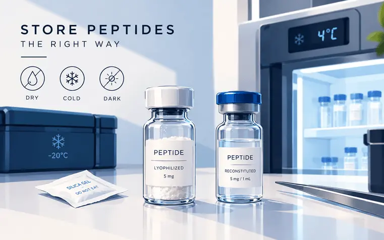 how to store peptides