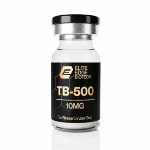 TB-500 research peptide vial — Elite Edge Biotech, third-party tested