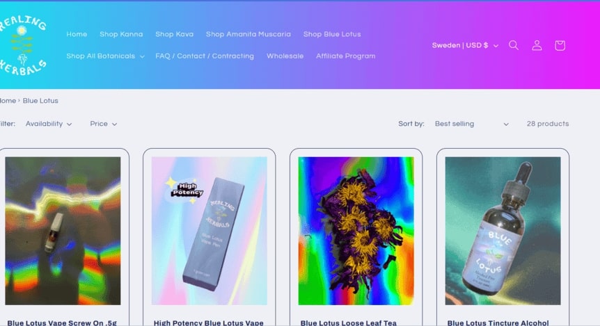 best blue lotus extract